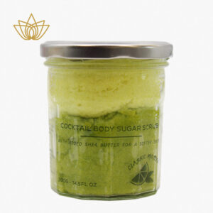 <b>Mojito 300gr</b> Handgemachtes, duftendes  Zucker-Körperpeeling mit Shea-Butter, Vegan, 1 Stück